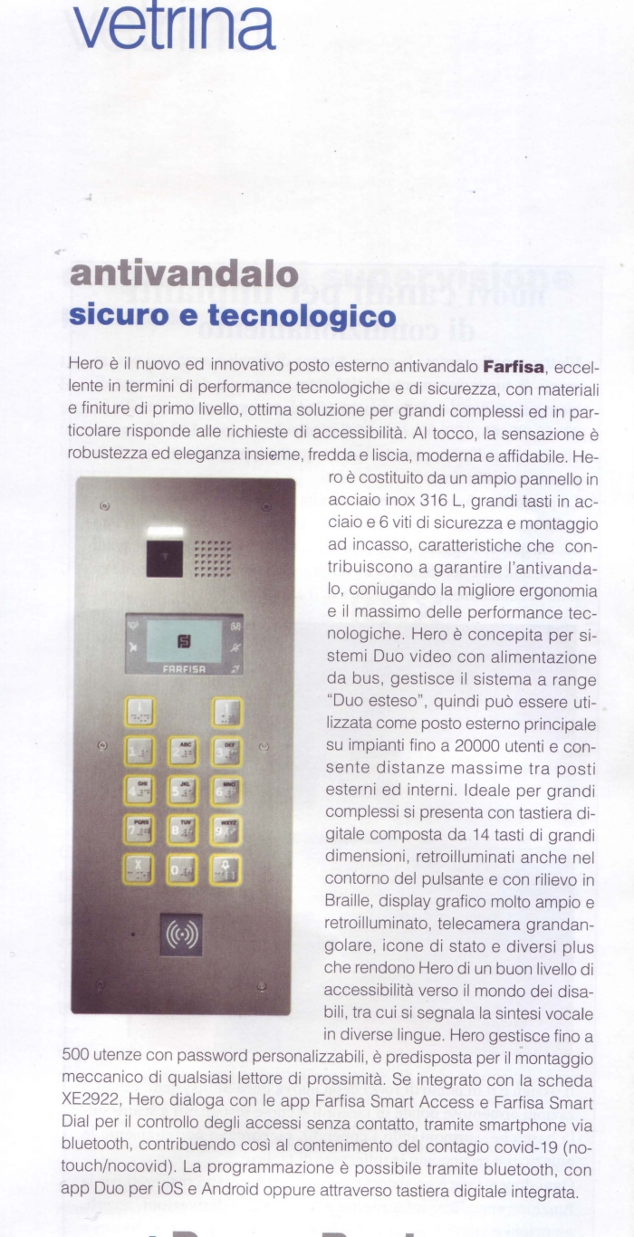 Antivandalo sicuro e tecnologico