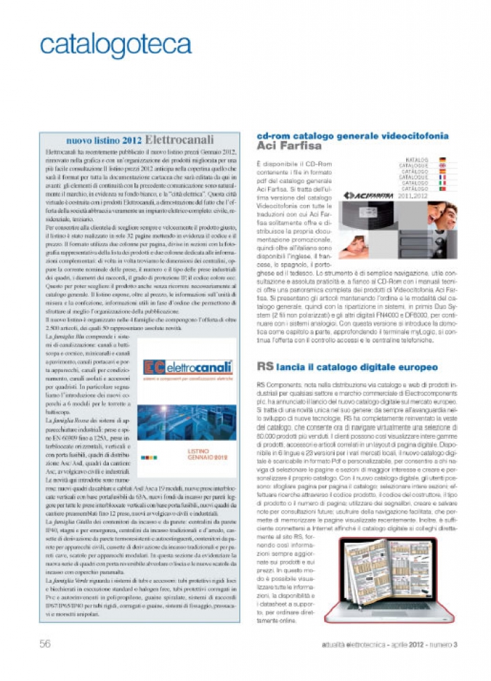 Catalogo Aci Farfisa su cd rom
