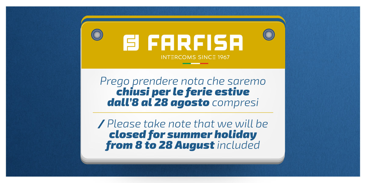 Comunicación sobre el cierre de verano