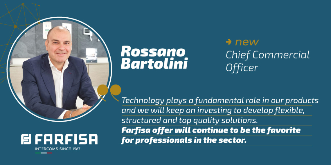 Eng. Rossano Bartolini leading the Commercial and Marketing Dept.