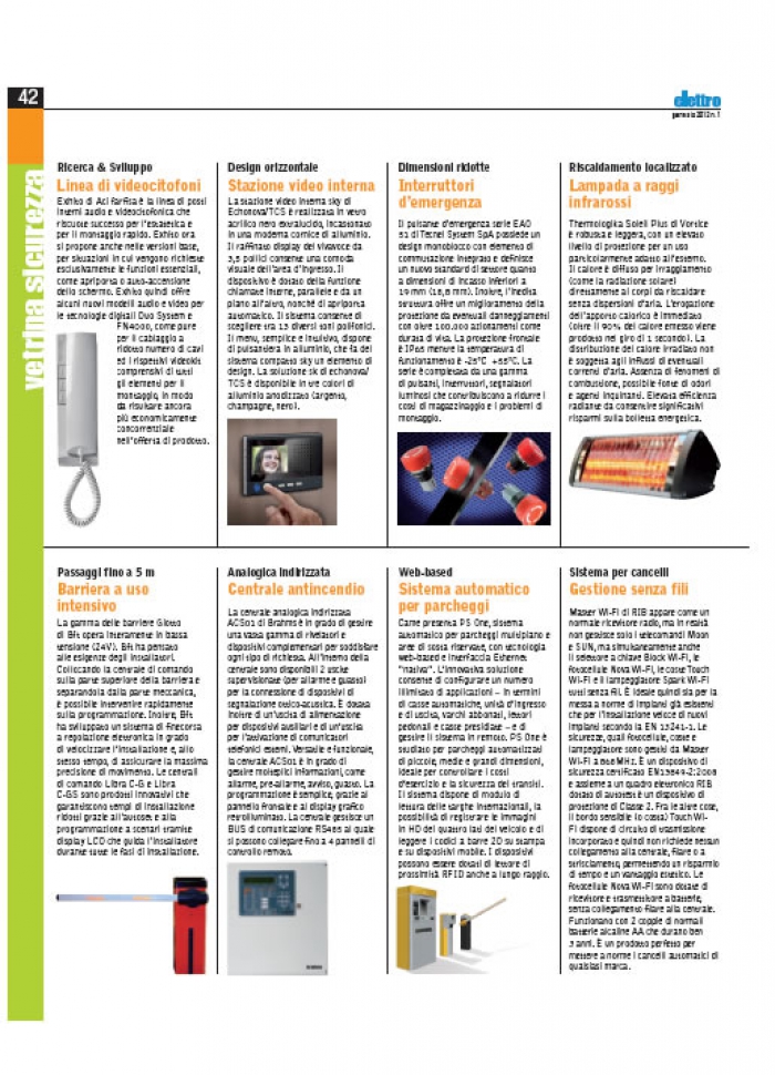 Implementazioni su gamma videocitofonica Exhito