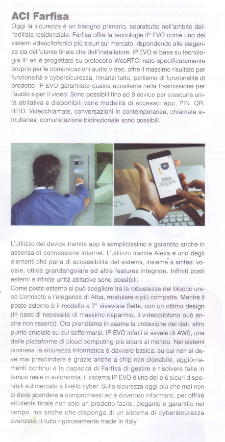 La sicurezza in Farfisa