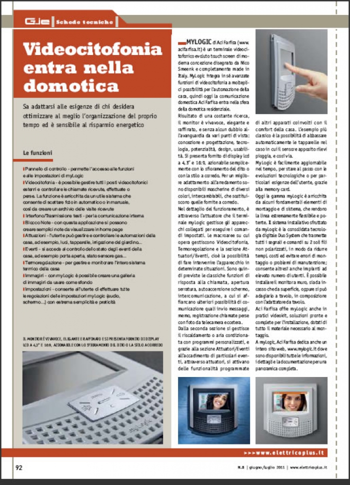 La Videocitofonia entra nella domotica