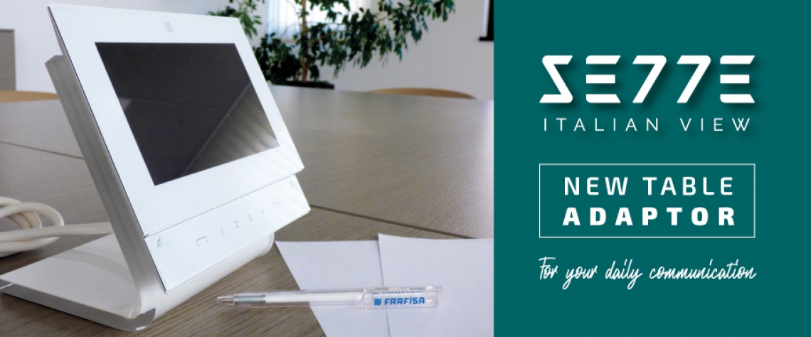 Nuevo adaptador de mesa para videoportero Sette