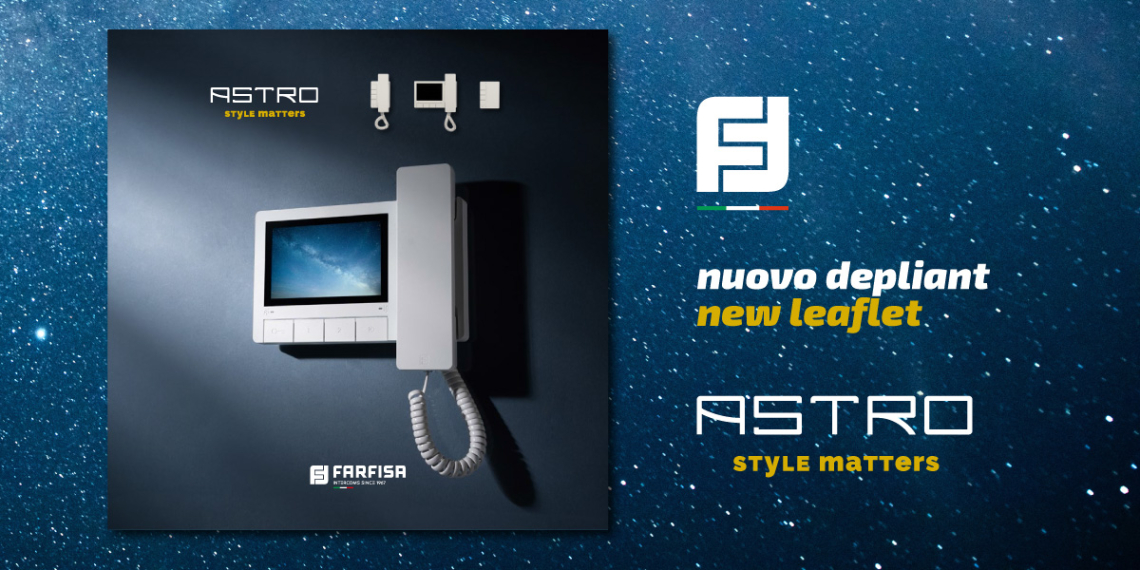 Nuovo depliant Astro, Style matters.