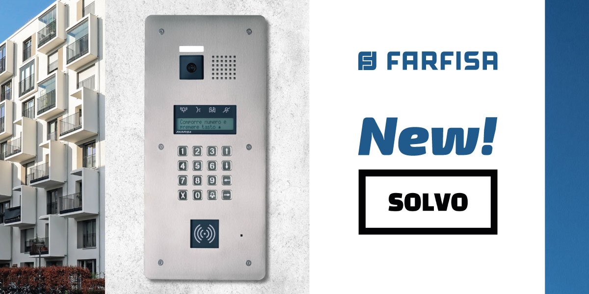 Solvo entry door station with new design