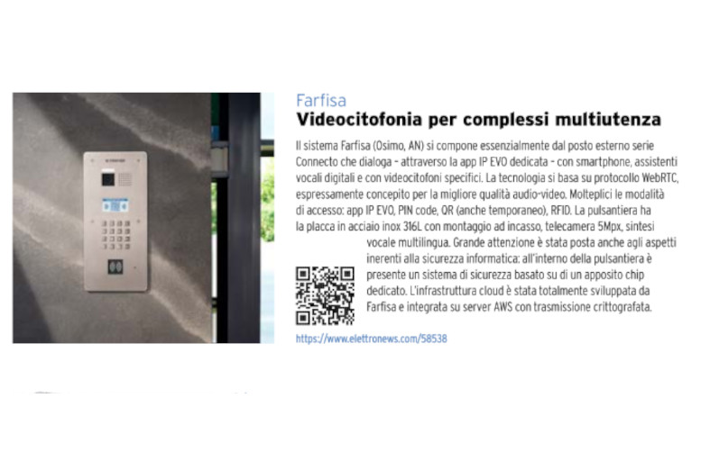 Videocitofonia per complessi multiutenza