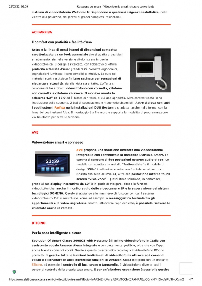 Videocitofonia smart, sicura e conveniente
