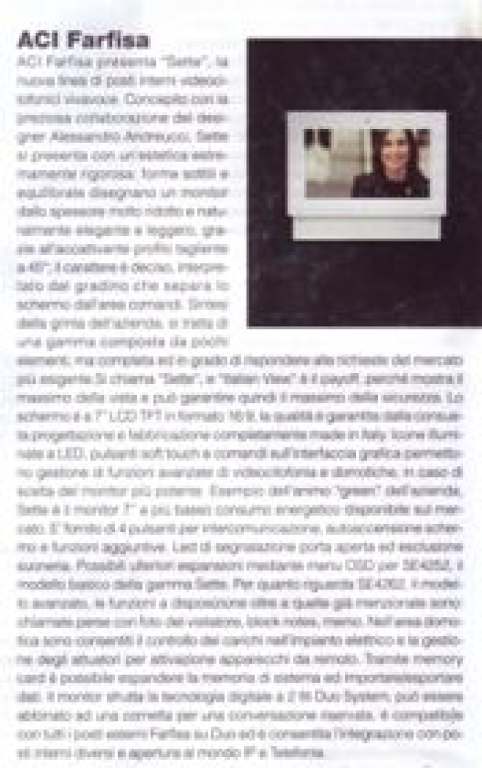 Videocitofono Sette