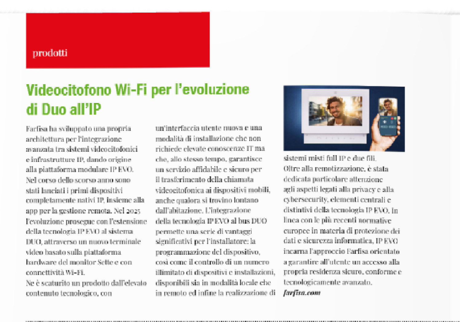 Videocitofono Wi-Fi